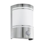 Eglo Wandleuchte Cerno Rostfreier Stahl | IP44 - Geeignet für 1x E27 - Bewegungssensor