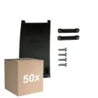 Mehrfachpackung 50x Zugentlastung Junctionbox mit Terminal block - Schwarz - 3 pole (Für Noxion)