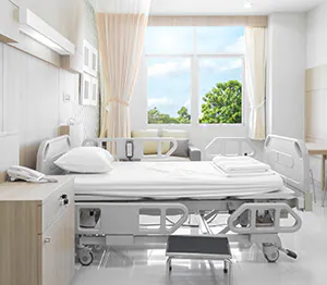 LED-Beleuchtung im Patientenzimmer LED-Beleuchtung im Patientenzimmer