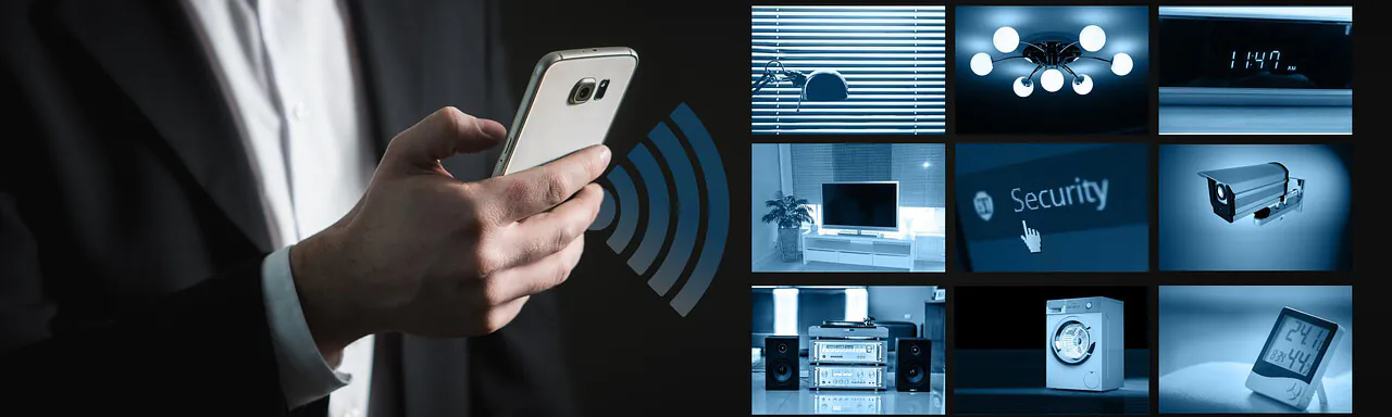 Smartphone mit App für Smart Home Beleuchtung Smartphone mit App für Smart Home Beleuchtung
