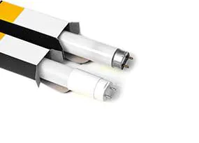 LED-Röhre liegt neben Leuchtstoffröhre LED-Röhre liegt neben Leuchtstoffröhre