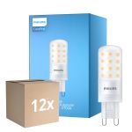 Lot 12x Philips CorePro LED Capsule G9 Dépolie 4W 480lm - 827 Blanc Très Chaud | Dimmable - Équivalent 40W