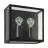Eglo Applique Murale Alamonte 1 Acier Noir | IP44 - Convient pour 2x E27