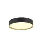 SLV Decona Mur et Plafonnier Aluminium Noir Rond 18W 1560lm - 930 Blanc Chaud | IP44 - Meilleur Rendu Des Couleurs - Dimmable 