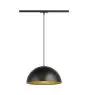 SLV Spot sur rail Suspension Luminaire Forchini M 40 Rail Monophasé Acier Noir | Convient pour 1x E27 