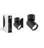D'Lite Plafond Spot Clio Noir Inclinable| Convient pour 1x GU10